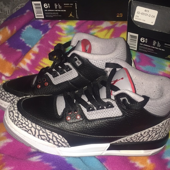 Air Jordan 3 Retro OG BG Cement - Picture 5 of 13